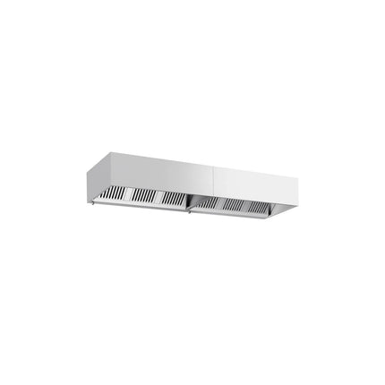 GGM Gastro Commercial Wall-Mounted Extractor Hood – 3200mm – with Baffle Filters & Lighting