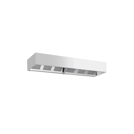GGM Gastro Commercial Wall-Mounted Extractor Hood – 3400mm – with Baffle Filters & Lighting