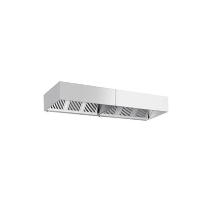 GGM Gastro Commercial Wall-Mounted Extractor Hood – 3400mm – with Baffle Filters & Lighting