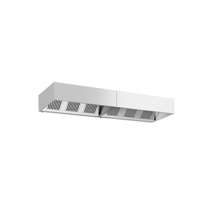 GGM Gastro Commercial Wall-Mounted Extractor Hood - 3800mm - with Baffle Filters & Lighting