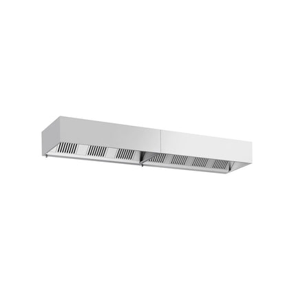 GGM Gastro Commercial Wall-Mounted Extractor Hood – 4200mm – with Baffle Filters & Lighting