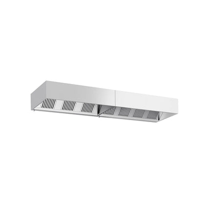 GGM Gastro Commercial Wall-Mounted Extractor Hood – 4200mm – with Baffle Filters & Lighting