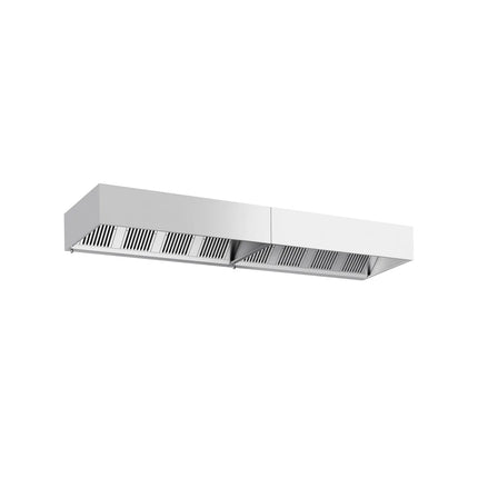 GGM Gastro Commercial Wall-Mounted Extractor Hood – 4400mm – with Baffle Filters & Lighting