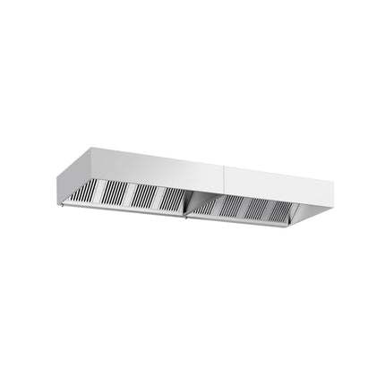 GGM Gastro Commercial Wall-Mounted Extractor Hood – 4400mm – with Baffle Filters & Lighting