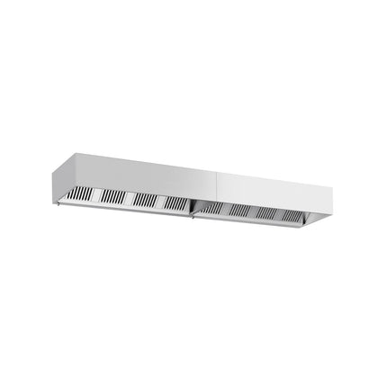 GGM Gastro Commercial Wall-Mounted Extractor Hood - 4400mm - with Baffle Filters & Lighting