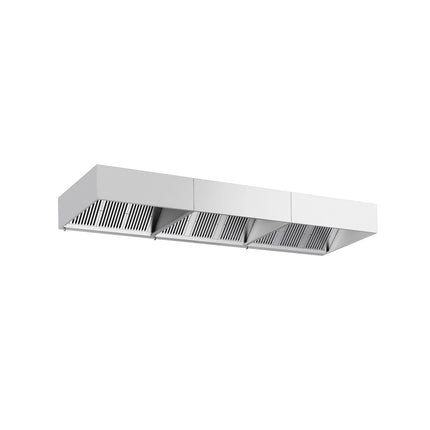 GGM Gastro Commercial Wall-Mounted Extractor Hood - 4600mm - with Baffle Filters & Lighting