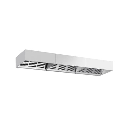 GGM Gastro Commercial Wall-Mounted Extractor Hood – 4600mm – with Baffle Filters & Lighting
