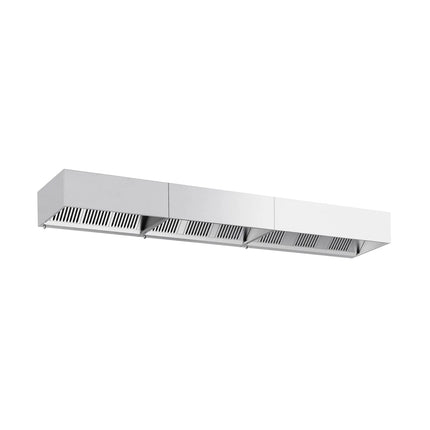 GGM Gastro Commercial Wall-Mounted Extractor Hood – 5000mm – with Baffle Filters & LED Lighting