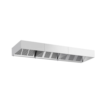 GGM Gastro Commercial Wall-Mounted Extractor Hood – 5000mm – with Baffle Filters & Lighting