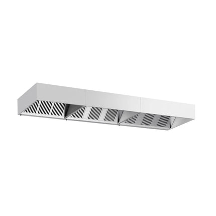 GGM Gastro Commercial Wall-Mounted Extractor Hood – 5200mm – with Baffle Filters & LED Lighting