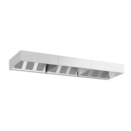 GGM Gastro Commercial Wall-Mounted Extractor Hood – 5600mm – with Baffle Filters & Lighting