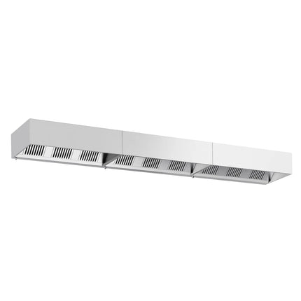 GGM Gastro Commercial Wall-Mounted Extractor Hood – 5800mm – with Baffle Filters & Lighting