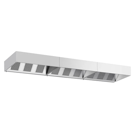 GGM Gastro Commercial Wall-Mounted Extractor Hood – 6000mm – with Baffle Filters & Lighting