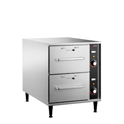 GGM Gastro Commercial Warming Drawers - 2-Drawer - 2 × GN 1/1 - 8kW - 503x765x613mm