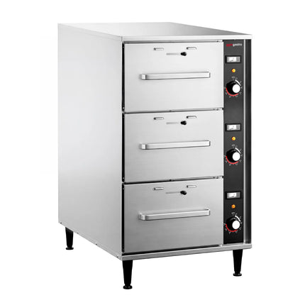 GGM Gastro Commercial Warming Drawers - 3-Drawer - 3 × GN 1/1 - 1.2kW - 503x765x852mm