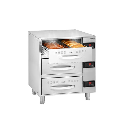 GGM Gastro Commercial Warming Drawers - 3-Drawer - 3 × GN 1/1 - 6kW - 824x578x957mm
