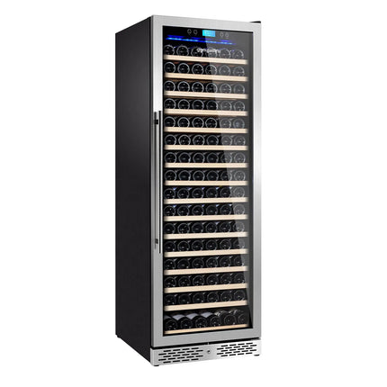 GGM Gastro Commercial Wine Fridge - Black - Freestanding - Single Zone - 450L - max. 171 bottles