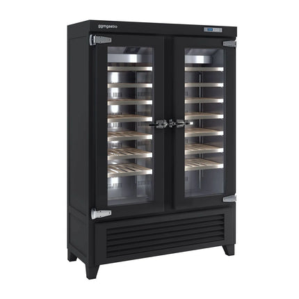 GGM Gastro Commercial Wine Fridge - Black - Freestanding - Single Zone - 640L - max. 84 bottles
