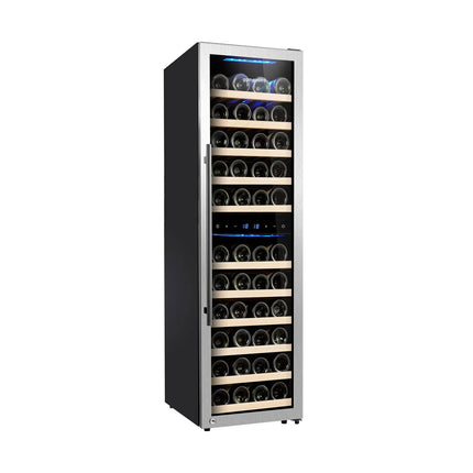GGM Gastro Commercial Wine Fridge - Dual Zone - 160L - max. 53 bottles