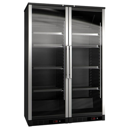 GGM Gastro Commercial Wine Fridge - Dual Zone - 800L - max. 144 bottles - Black