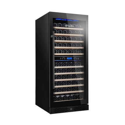 GGM Gastro Commercial Wine Fridge - Stainless Steel - Dual Zone - 350L - max. 116 bottles