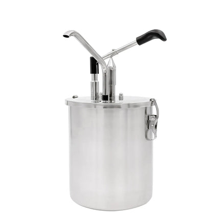 GGM Gastro Condiment Dispenser - 6 litres - Stainless steel - 188x240x420mm - adjustable dose - with container