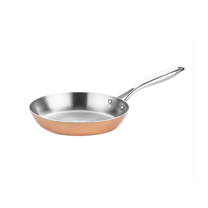 GGM Gastro Copper Tri-Ply Frying Pan - Ø 200mm - Height: 40mm - suitable for gas, ceramic and electric (not induction)