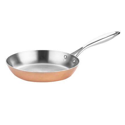 GGM Gastro Copper Tri-Ply Frying Pan - Copper Tri-Ply - Ø 280mm - Height: 55mm - suitable for gas, ceramic and electric (not induction)