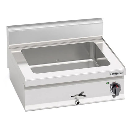 GGM Gastro Countertop Bain Marie - 6x GN 1/4 - 1,2 kW - with Drain Tap