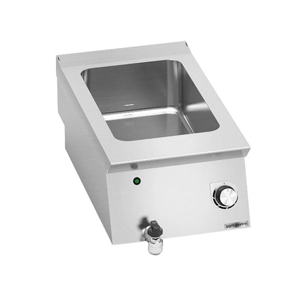 GGM Gastro Countertop Bain Marie - GN 1/1 - 150mm deep - 1,2 kW - Wet Heat - with Drain Tap