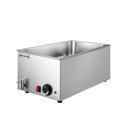 GGM Gastro Countertop Bain Marie - GN 1/1 - 150mm deep - 1,2 kW - with Drain Tap