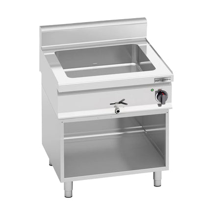 GGM Gastro Countertop Bain Marie - GN 1/1 + GN 1/2 - 1,20 kW - incl. Base Frame - with Drain Tap