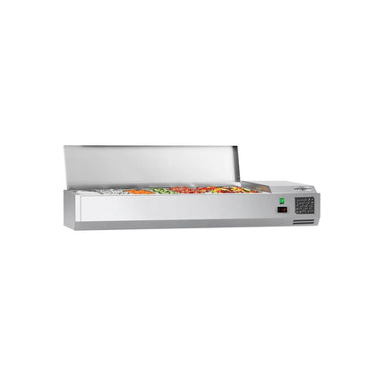 GGM Gastro Countertop Prep Well / Refrigerated Topping Unit ECO - 1500x395mm - 6x GN 1/3
