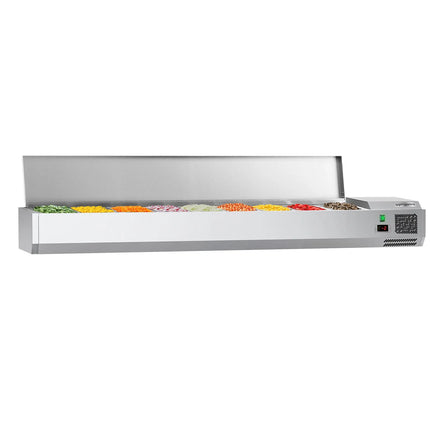 GGM Gastro Countertop Prep Well / Refrigerated Topping Unit ECO - 2000x395mm - 9x GN 1/3