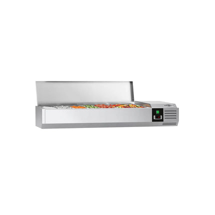 GGM Gastro Countertop Prep Well / Refrigerated Topping Unit PREMIUM - 1500x395mm - 6x GN 1/3