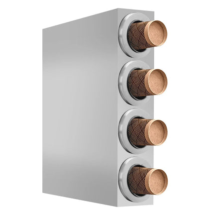 GGM Gastro Cup Dispenser - Stainless Steel - with 4 dispensers
