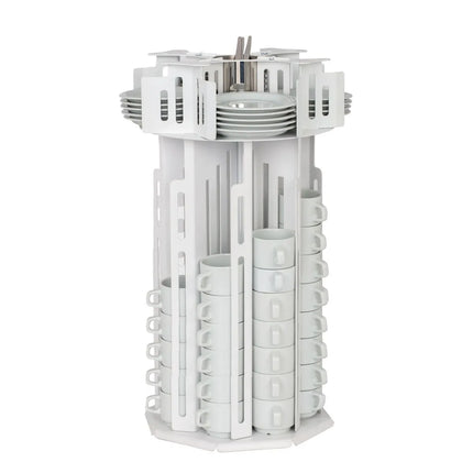 GGM Gastro Cup & Saucer Dispenser - rotating - Stainless Steel - Countertop Version