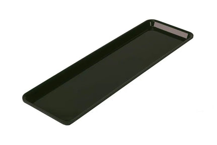 GGM Gastro Đĩa Phục Vụ Lớn - Nhựa - GN 2/4 - 530x162x20mm - Đen - Chữ Nhật