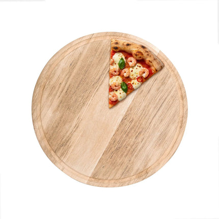 GGM Gastro Đĩa Pizza - Gỗ - Ø260mm - Có Rãnh Hứng Nước