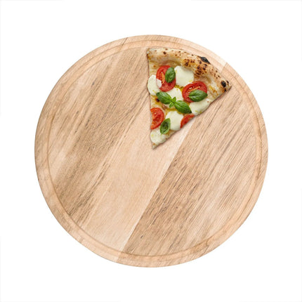 GGM Gastro Đĩa Pizza - Gỗ - Ø300mm - Có Rãnh Hứng Nước
