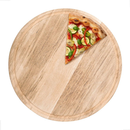 GGM Gastro Đĩa Pizza - Gỗ - Ø380mm - Có Rãnh Hứng Nước