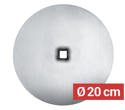 GGM Gastro Đĩa Xiên Kebab - Ø200mm - Thép Không Gỉ - Cho Xiên 12x12mm