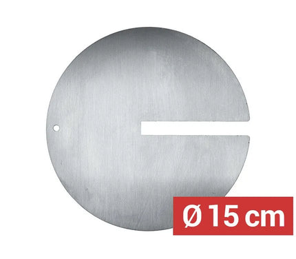GGM Gastro Đĩa Xiên Kebab Có Rãnh - Ø150mm - Thép Không Gỉ - Cho Xiên 12x12mm