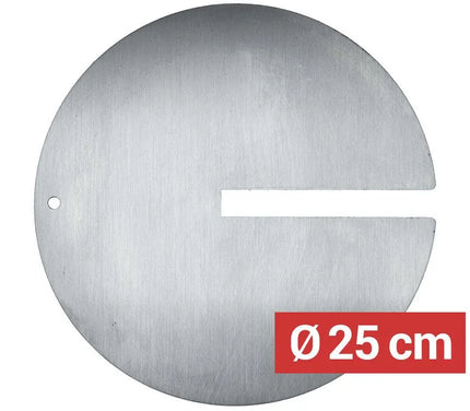 GGM Gastro Đĩa Xiên Kebab Có Rãnh - Ø250mm - Thép Không Gỉ - Cho Xiên 12x12mm