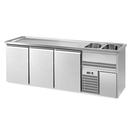 GGM Gastro Direct Draw Beer Dispenser / Kegerator PREMIUM – 2500×700 mm – 3-Door