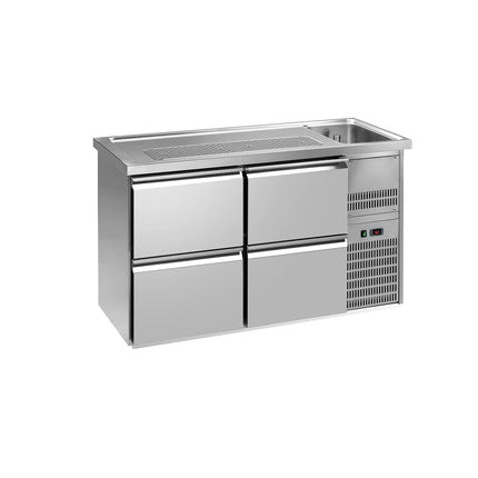 GGM Gastro Direct Draw Beer Dispenser / Kegerator PREMIUM PLUS - 1550x700mm - 4 Drawers