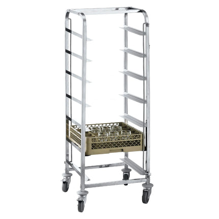 GGM Gastro Dishwasher Basket Trolley - for 7 Baskets - Basket Size: 500x500mm & 400x500mm