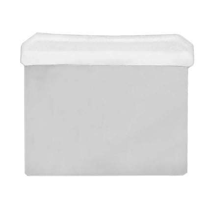 GGM Gastro Dough Scraper - Stainless Steel Blade - 120x85mm - White - Plastic Handle