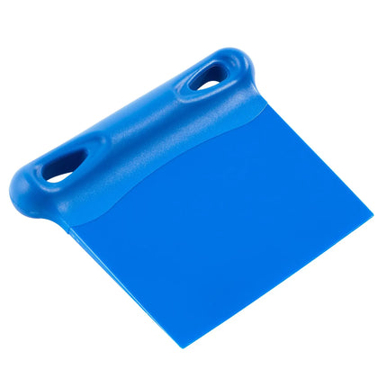 GGM Gastro Dough Scraper - Stainless Steel Blade - 168x172mm - Blue - Plastic Handle
