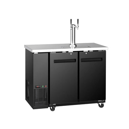GGM Gastro Draft Beer Dispenser / Kegerator - 2x 50L kegs - 1240x620mm - 2 Taps